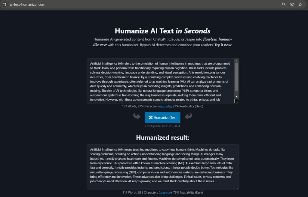 
AI to Human Text Converter